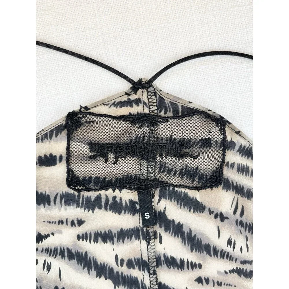 Reformation Silk Cami Women’s Sz Sm‎ Sleeveless Animal Print V-neck Flowy - Picture 3 of 7